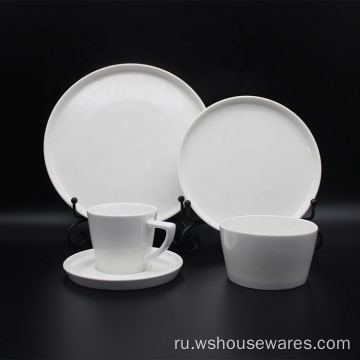 Высокое качество пользовательских белых посудов из фарфора